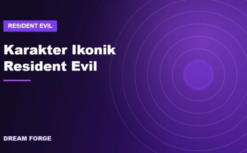 Ilustrasi karakter ikonik Resident Evil