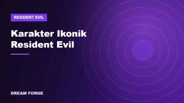 Ilustrasi karakter ikonik Resident Evil